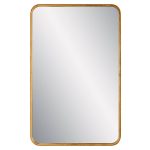Adrienne Bathroom / Vanity Mirror Joss & Main Finish: Gold Leaf, Size: 38" x 24", DSQ: 1