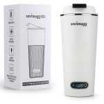 SmrtMugg Go Heated Coffee Mug, Travel Mug, 13.5 oz. Smart Mug, Battery Powered Heated Coffee Mug, Great for Coffee and Tea, Snap on Magnetic