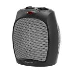Basics 1500W Ceramic Personal Heater with Adjustable Thermostat Black