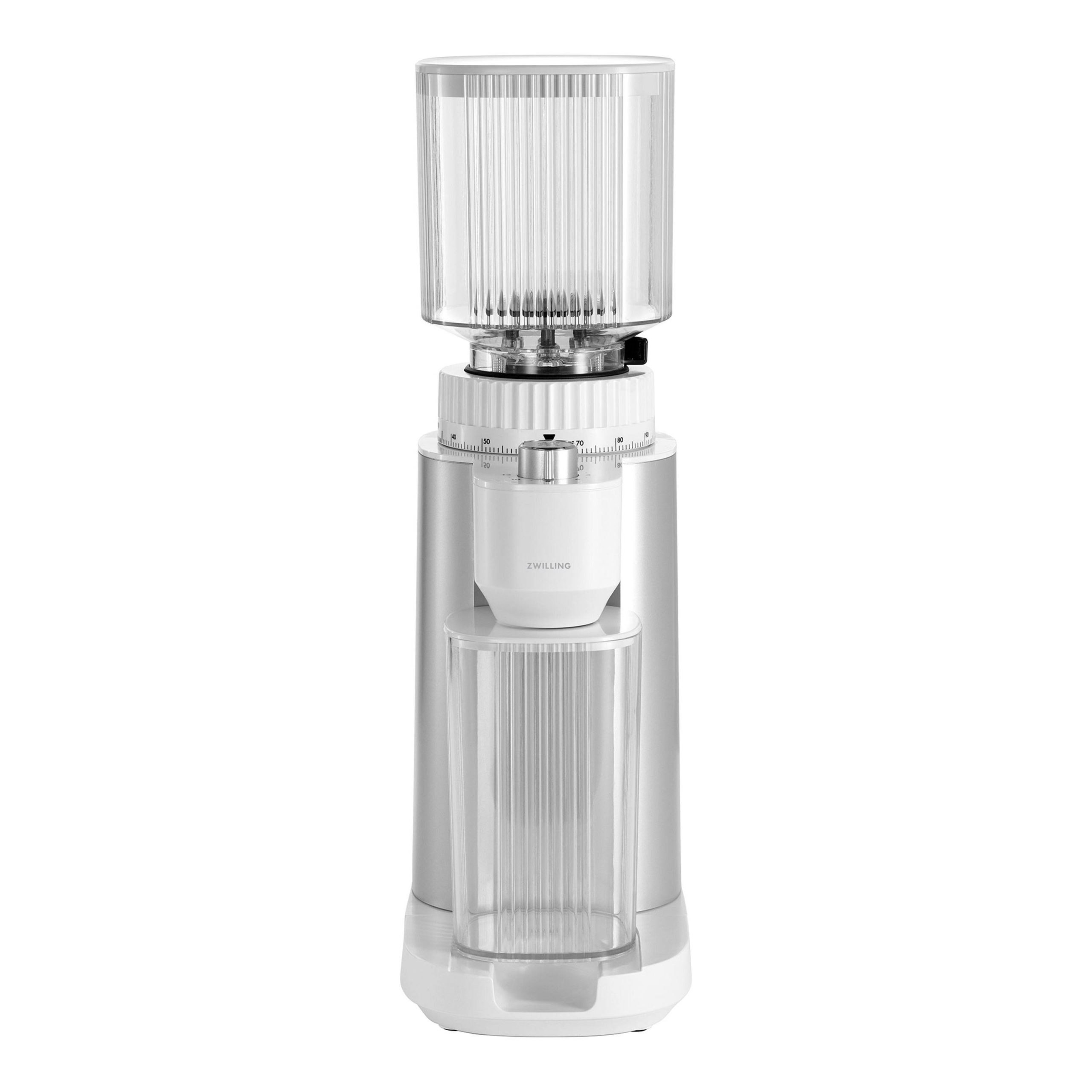 e88c67564eb682b219c8b054dcb5b0d1d33ef95b59db7e1d2100a0271c99b62c.jpg Zwilling Enfinigy Coffee Grinder, Silver - Image 1