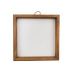 Make Market Plaque with Frame - White & Brown - 8 x 8 in