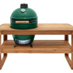 Big Green Egg Large Solid Acacia Hardwood Table