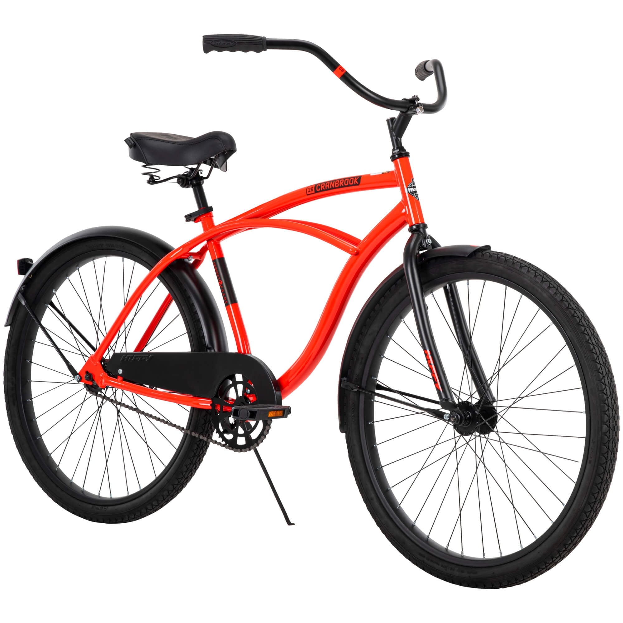 e8cf943c1b0c577aaf43954f7fae0d23ff995e037308174baec199fcae7e9b78.jpg 26 In. Cranbrook Men's Classic Beach Cruiser Comfort Bike. Red - Image 1