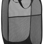 Handy Laundry Mesh Popup Laundry Hamper - Portable Durable Handles Collapsible for Storage and Easy to Open. Folding Pop-Up Clothes