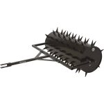 Strongway Drum Spike Lawn Aerator - 36Inch W, 78 Spikes