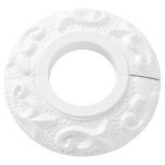 Signature Hardware 907302-1.25 Floral Textured Radiator Flange - White