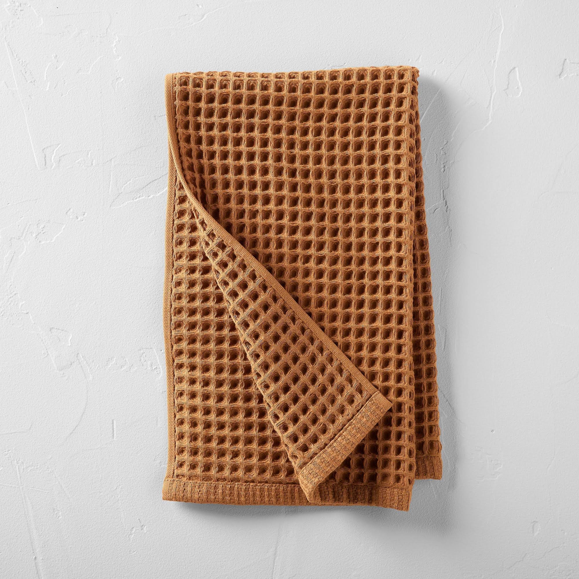 e9e26b2268585eed1d26e23213a1df3a075b00245a430ce7ccaa420d75ee2890.jpg Waffle Hand Towel Warm Brown - Casaluna - Image 1
