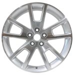18 in Alloy Aluminum Wheel Rim for Chevy Malibu 08 - 12 5 Lug Silver Painted Pockets