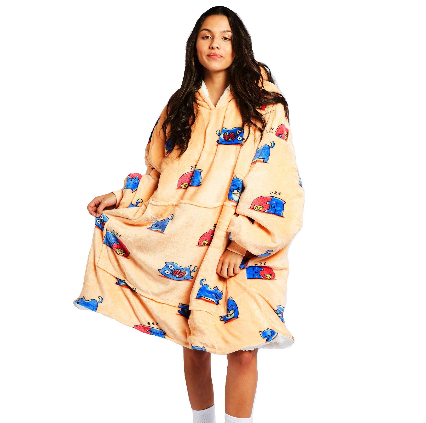 e9fa1b2b95975f689088ac2a6f159abe6a8412ca0607f374acb8d6ec30fe6d9a.jpg The Oodie Blanket Hoodie | Premium Wearable Blanket Adult| Cozy Hoodie Blanket | Hoodie Blankets, Oversized Hoodie Blanket for Women & Men | Oodie - Image 1