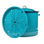 Cinsa Steamer Pot, with Lid & Trivet, 34 Quart - 1 set