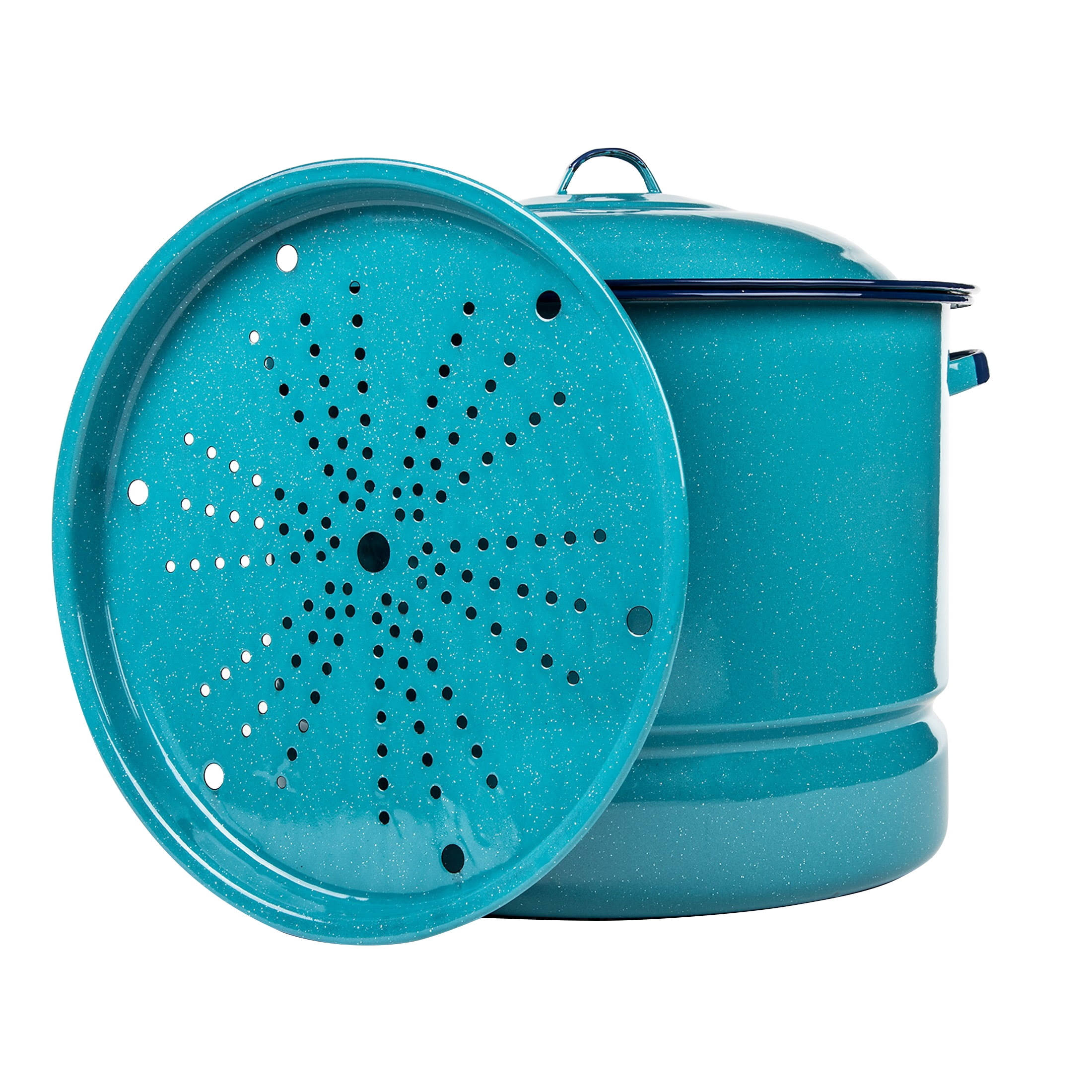 ea058ce8271ff37519bb1ecbe5917b92ef428833033ebd4bf18e55e31ac26b92.jpg Cinsa Steamer Pot, with Lid & Trivet, 34 Quart - 1 set - Image 1