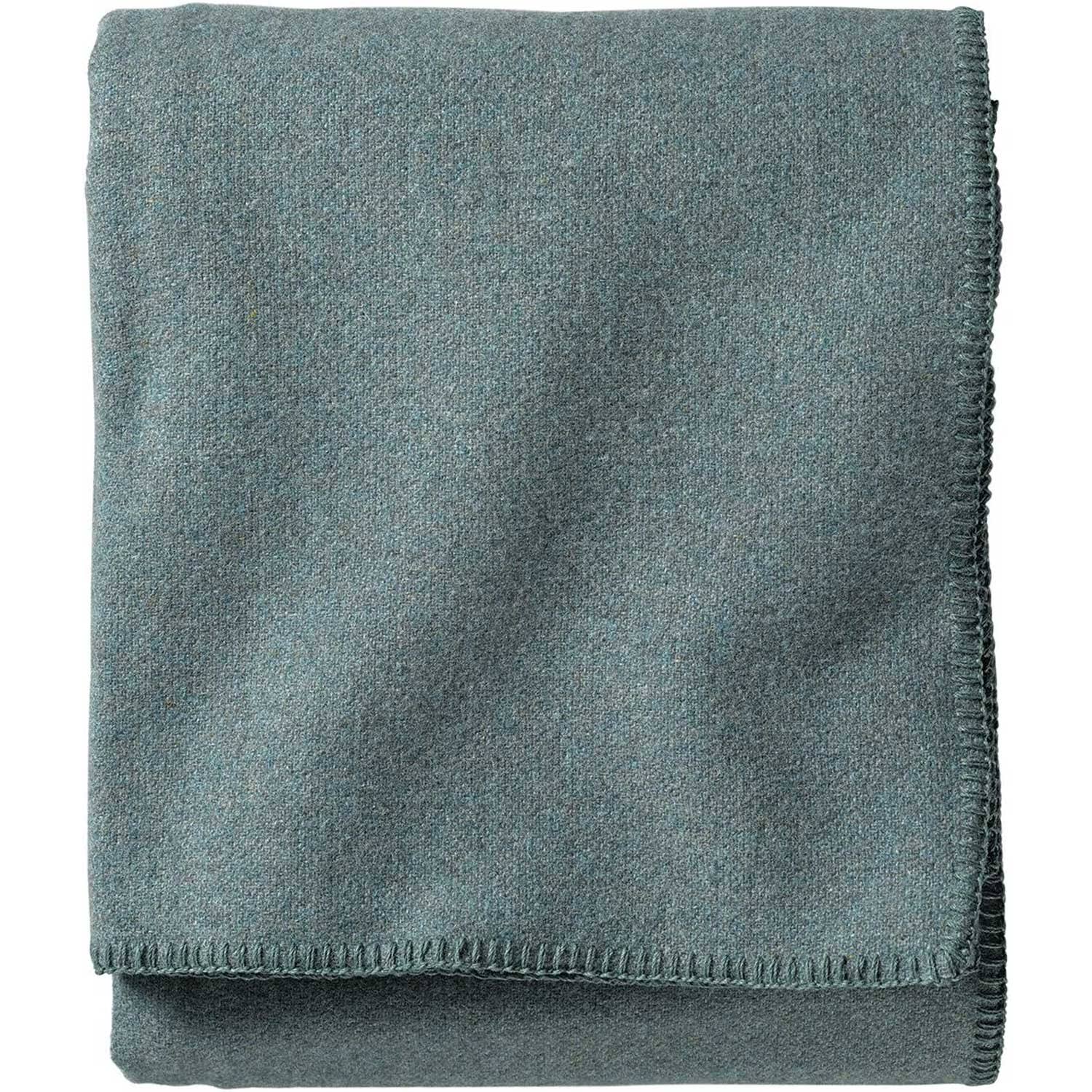 ea215003def603dde55391a4a11399f423b1721630d87e158a21779eef6e4f65.jpg Pendleton, Eco-Wise Washable Wool Blanket, Shale Blue, Twin - Image 1