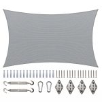 190 GSM Rectangle Sun Shade Sail with Rectangle Kit