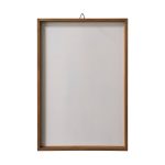 Make Market Plaque with Brown Frame - White - 11 x 17 in