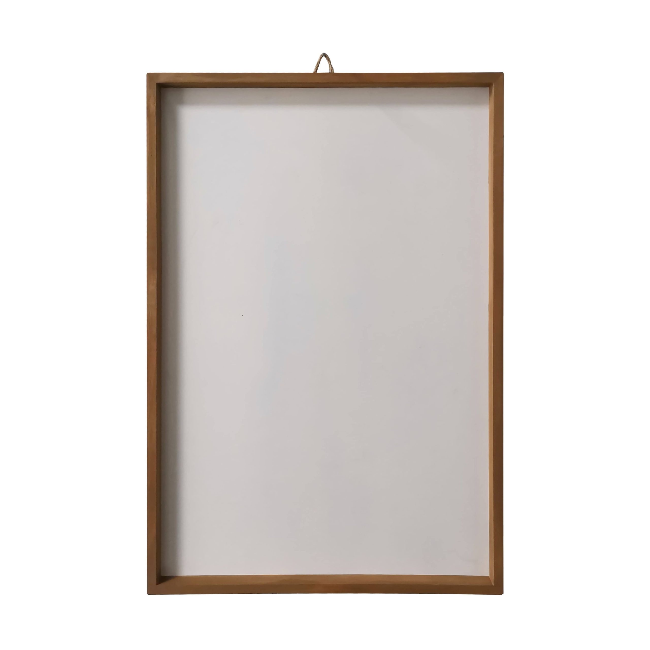 ea6d0c4c15762675ae4895b4ac6a35bf4a02ba3c47d3d8f4e6f6a7ba0252ad01.jpg Make Market Plaque with Brown Frame - White - 11 x 17 in - Image 1