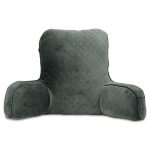 Arlee Home Fashions Every Bed Rest Lounger Pillow, 32" x 17" - Gunmetal