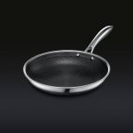 HexClad Hybrid Stainless/Nonstick Inside and Out Commercial Cookware Fry Pan 10-Inch