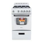 Avanti 20" Compact Gas Range Oven, in White (GR2011CW)