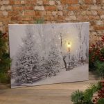 Lumabase Battery-Operated Lighted Wall Art - Winter Wonderland