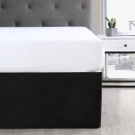 Mainstays Solid Pleated Bed Skirt Soft Brushed Microfiber Queen Black