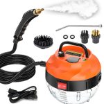 2500W Steam Cleaner, High Pressure Steamer for Cleaning, Portable Handheld Steam Cleaner for Home Use, Steamer for Car Detailing with 3 Brush Heads,
