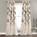 Bloomsbury Market Kyoto Wildlife Room Darkening Thermal Rod Pocket Curtain Panels (Set of 2)