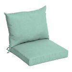 Arden Selections Outdoor Dining Chair Cushion Set Leala Texture Aqua