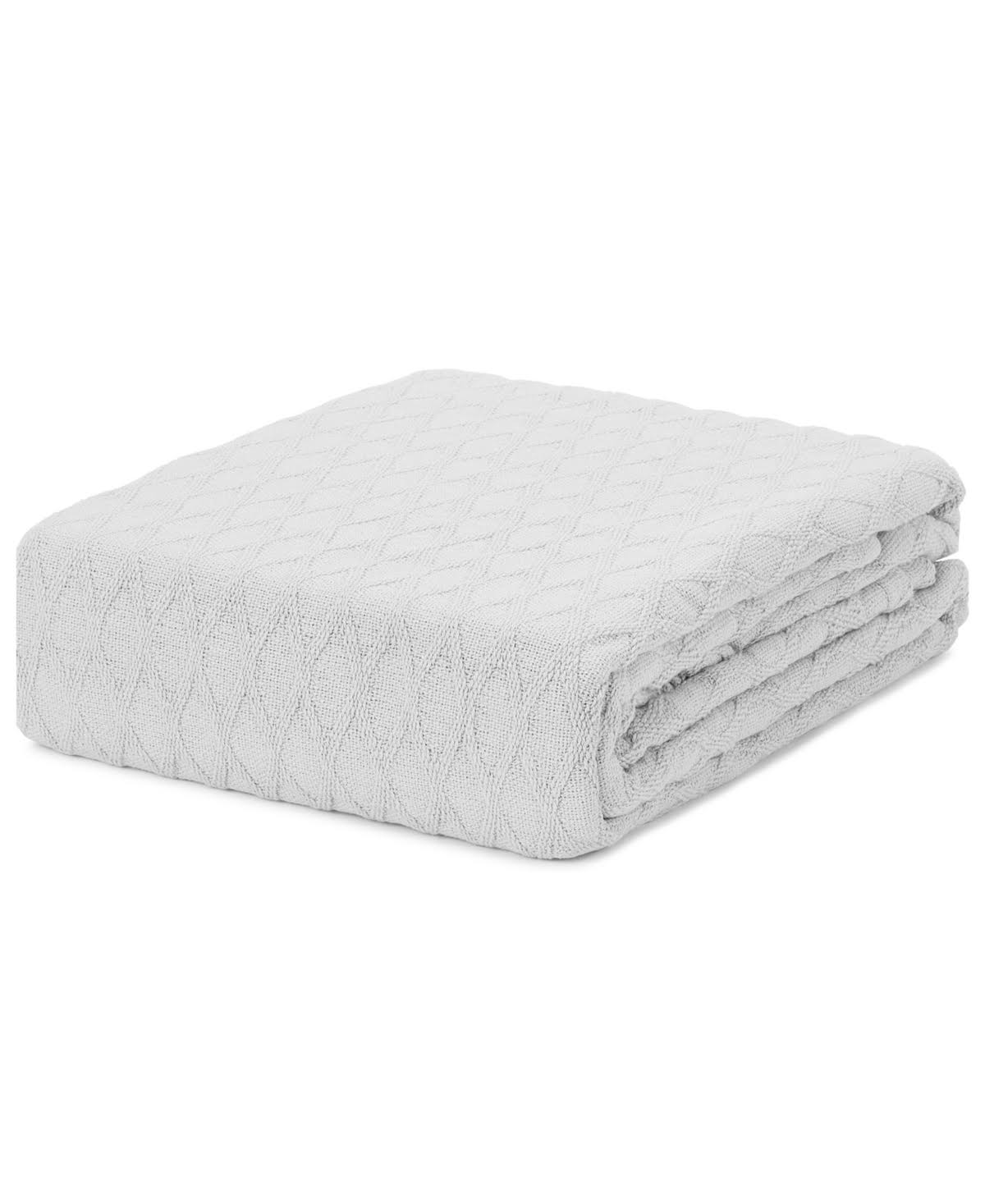 eb75b780180f424e929986553337cc4ff51dbe53ca704c453be5a312e7452b91.jpg Lauren Ralph Lauren Classic 100% Cotton Blanket, King - Lucent White - Image 1