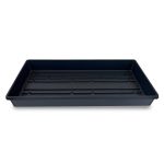 Living Whole Foods 5 Pack of Durable Black Plastic Growing Trays (Without Drain Holes) 21" x 11" x 2" - Flowers, Seedlings, Plants, Wheatgrass,