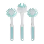 Goodcook Profreshionals 3 - Piece BPA - Free Kitchen Dish Brush Set, Teal