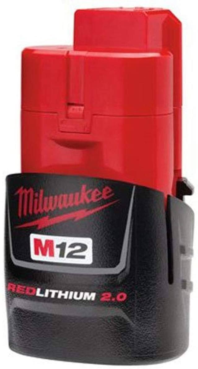 ebd7d58d4b4953f5f52d86c1f6a7638e9dc242d72d071713feed4c9a1c55c5e1.jpg Milwaukee 48-11-2420 M12 REDLITHIUM 2.0 Compact Battery Pack (1-Pack) - Image 1