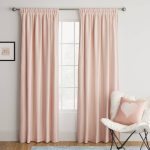 63"x42" Heathered Thermal Room Darkening Curtain Panel Pink - Room Essentials