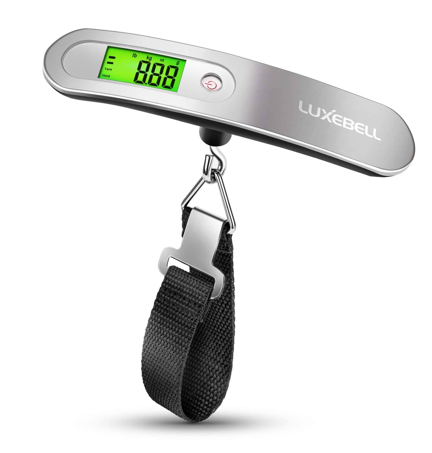 ec271c7675a3ac58829c7af3469b9fd29b14943049debe36682839f9381c63f2.jpg Luxebell 110lbs Digital Luggage Scale - Gift for Traveler - Image 1