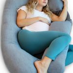 Pharmedoc Pregnancy Pillows, U-Shape Full Body Pillow ÿ Cooling Cover Grey ÿ Pregnancy Pillows for Sleeping ÿ Body Pillows for Adults, Maternity