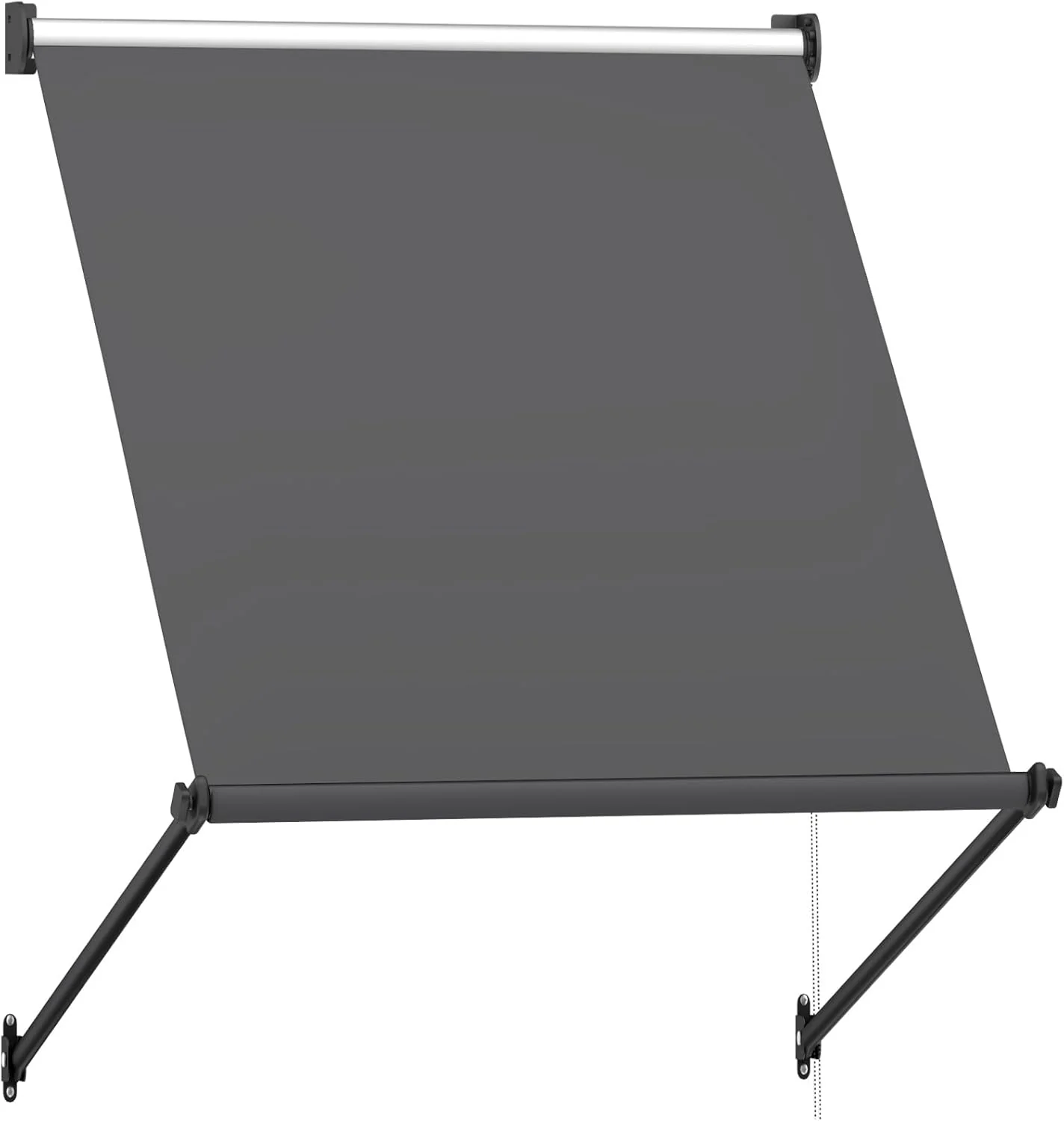 ec3e0f5616566e68746642d3cf0cdd204d133f2c4d1baa24a4241cc2fcb244bd.webp AECOJOY Retractable Awning, 30"x40" Manual Outdoor Awnings for Door Entrance, Sun Shade Canopy - Image 1