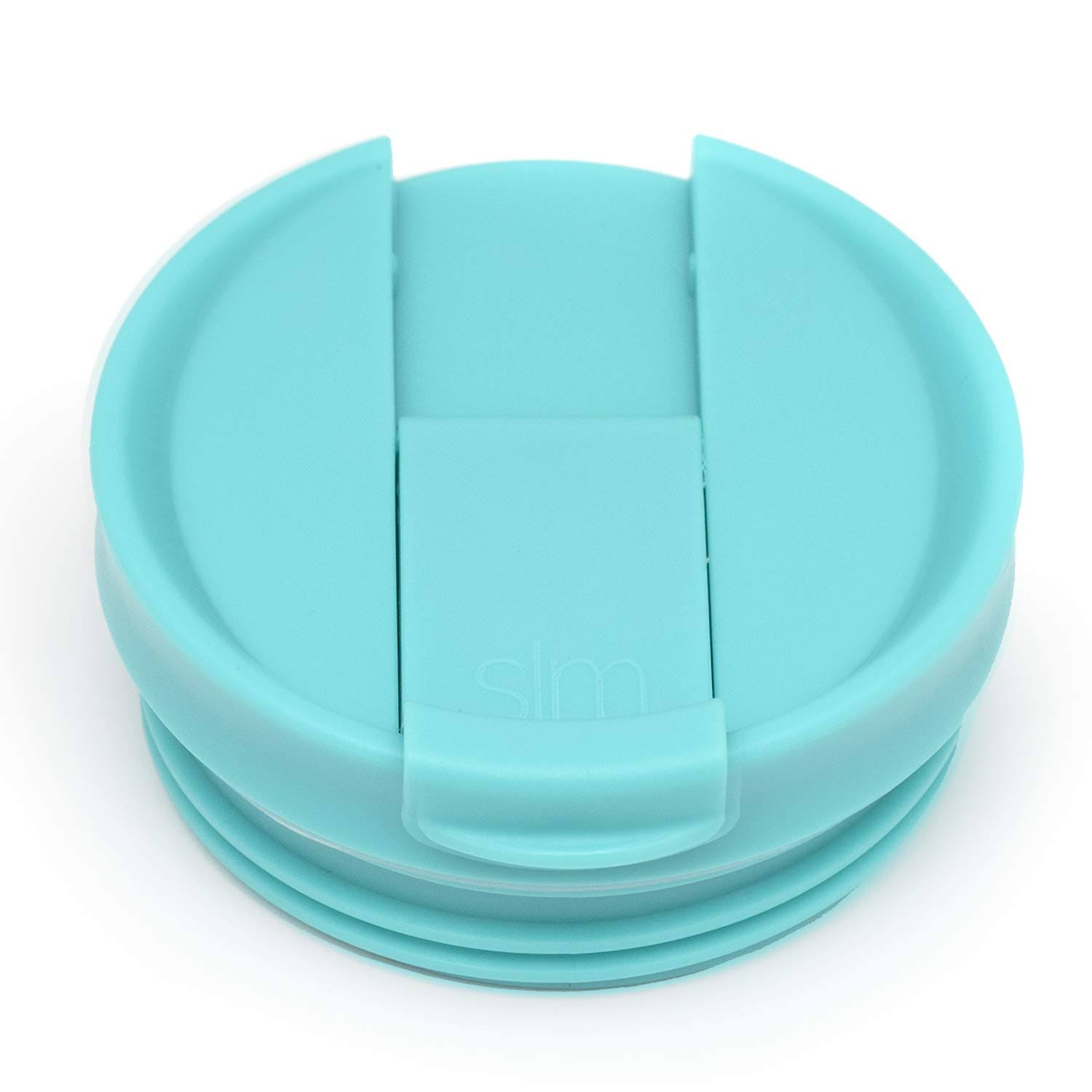 ec53055e12fbf937ab6254e8050d70f0c195ba44e31a1d444c37c6c643fb9c73.jpg Simple Modern Flip Lid - Fits All Sizes Classic Tumblers, Journey Travel Mugs and Scout Coffee Mugs - Teal Internally Threaded Leak Proof Lid - Image 1