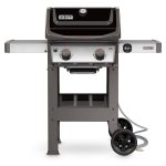 Weber Spirit II E-210 2-Burner Natural Gas Grill with Side Shelves, Black