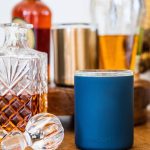 Vinglac�� Glass Lined Whiskey Glass Navy