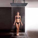 Senlesen 310-PH4080HS Rain Fixed Shower Head 2.5 GPM GPM with Self-Cleaning