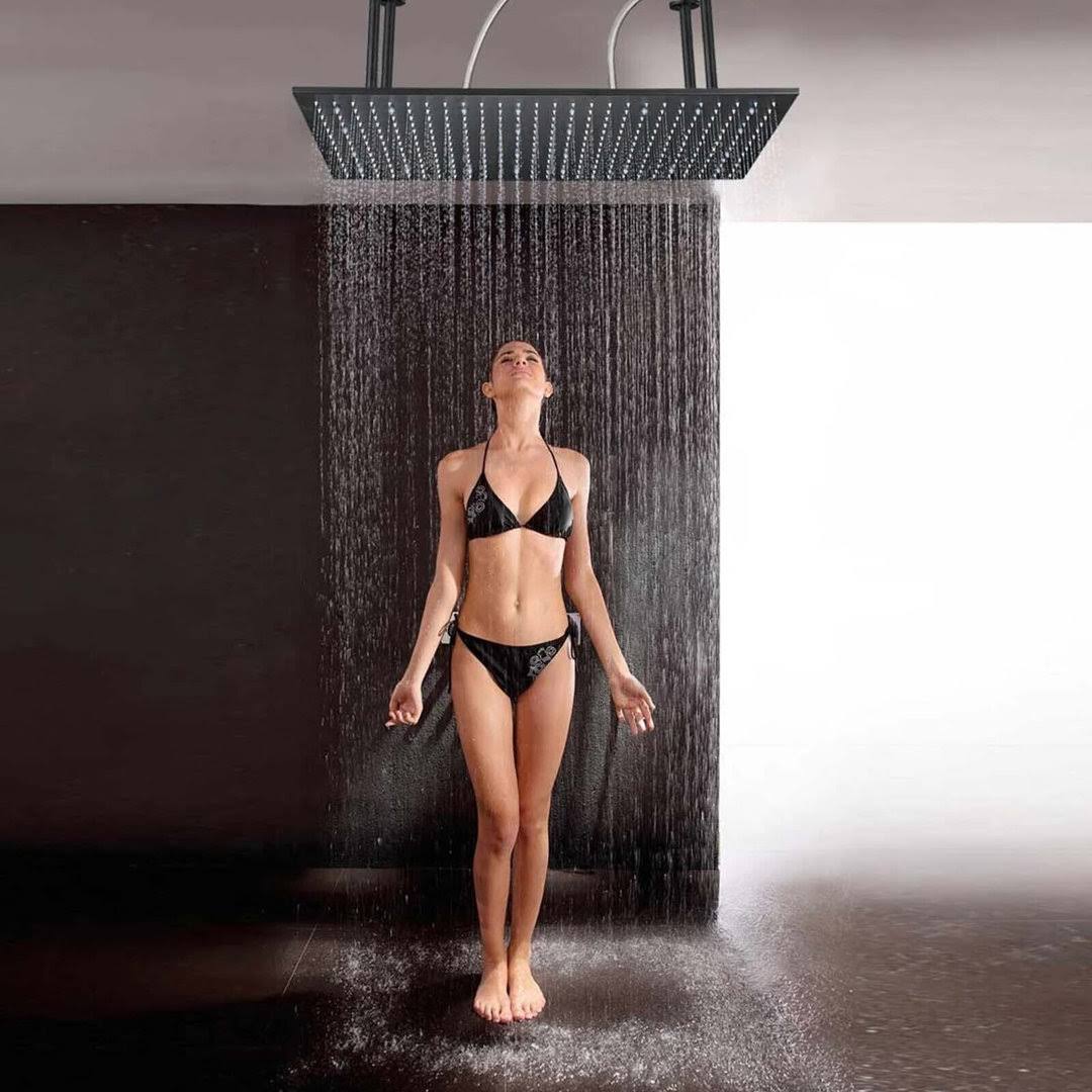 ec85ed4beae71ce6dc29b3a5d3b8277157c0d1b762b84c0b35d84de8ed2bc84c.jpg Senlesen 310-PH4080HS Rain Fixed Shower Head 2.5 GPM GPM with Self-Cleaning - Image 1