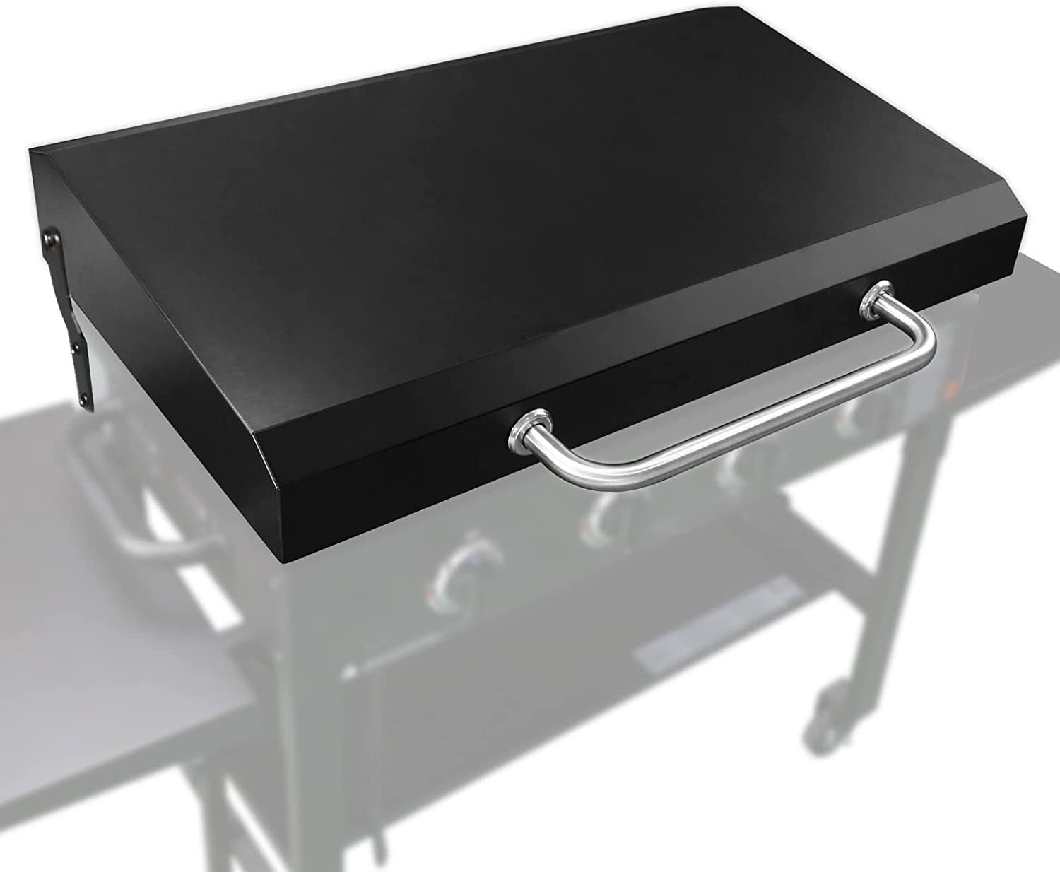 ec8b0fce2afed45bcf23117b662c0e4531d86116d246deca49ca88ee29e7cfc3.jpg Hard Cover Hood Lid for Blackstone 36 inch Flat Table Top Griddles - Image 1