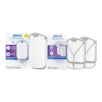ZEVO Indoor Flying Insect Trap for Fruit Flies, Gnats, and House Flies (1 Plug-In Base + 3 Refill Cartridge)