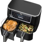 Ninja DZ550 Foodi 10 Quart 6 in 1 DualZone Smart XL Air Fryer W 2 Baskets