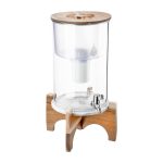 Countertop Alkaline Water Filter PH Recharge Glass | Invigorated Water Acacia/Marble