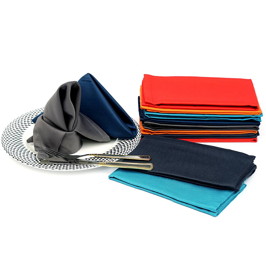 ed38de39620b14f03cdffd2ec8c852a816a86d8161ca5d5131208036c4b81a34.jpg Ruvanti Multi Color Cloth Napkins 12 Pack 18x18 inch Durable Linen Napkins - Soft and Comfortable Reusable Fabric Napkins -Perfect Table Napkinscotton - Image 1