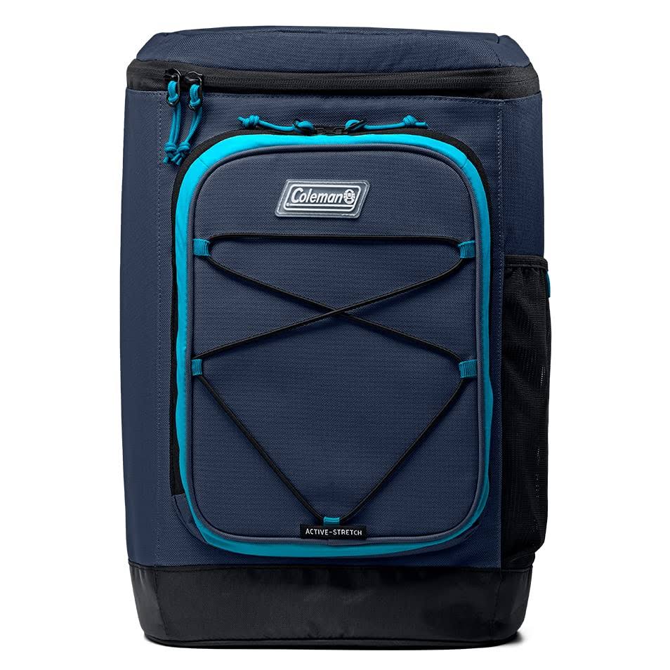 ed449065964497f583027765c9f361e9ce09ec359ad7e3d6c0f50860be18df08.jpg Coleman Xpand 30-Can Soft Cooler Backpack | Blue Nights - Image 1