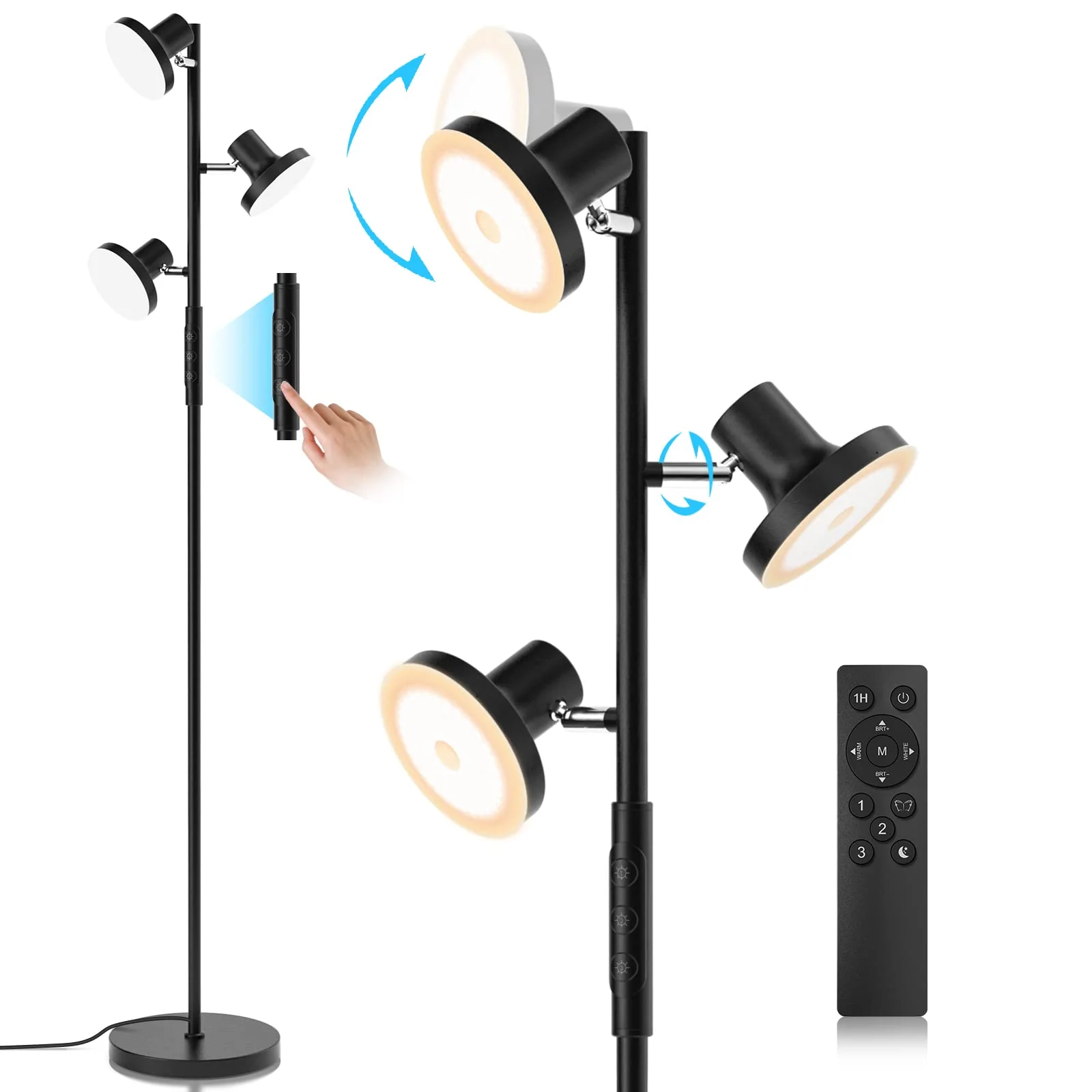 ed50d309bfe35d39682797b7f814342fec7b916aca06c0d1ba3a2ab8d4bfa6bf.webp SIBRILLE 36W LED Tree Floor Lamp. Modern Dimmable Standing Lamp - Image 1