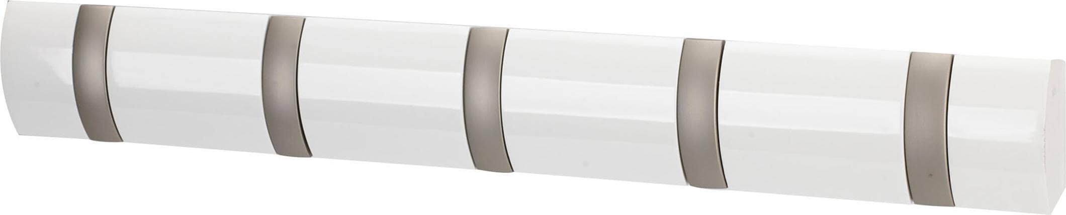 ed8b9b07dd82b5e47c956402fe5a152220187a78398d57a3badb4eaf3e02d6e8.jpg Umbra Flip 5 Wall Hook White - Image 1