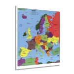 Historix 2004 Map of Europe Poster Wall Art Print, 24 x 30 inch