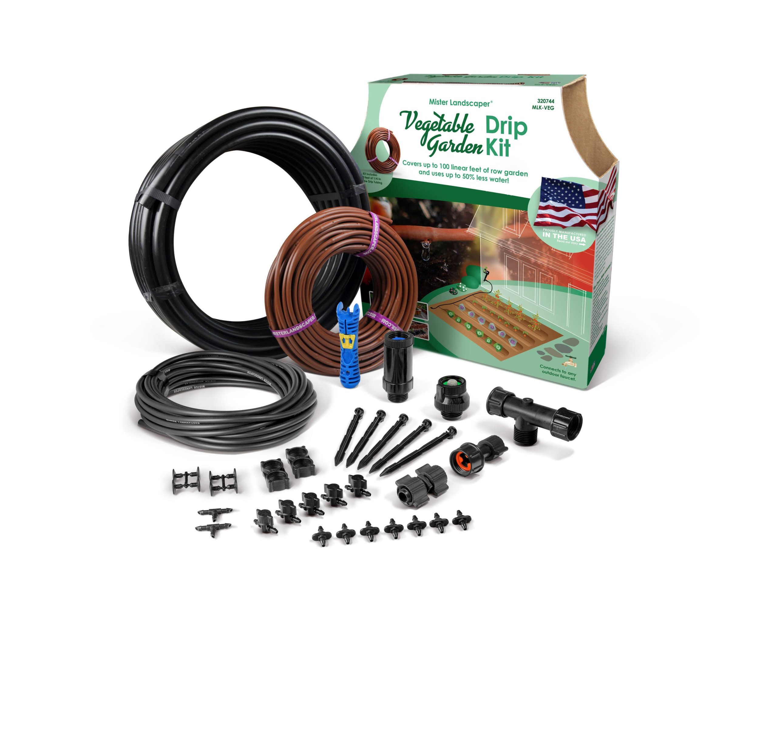 edb186237d3778ef7a572c4d89e9ba60fd050933a145c0b87c6af9ccbe6087cf.jpg Mister Landscaper MLK-VEG Vegetable Garden Drip Irrigation Kit - Image 1